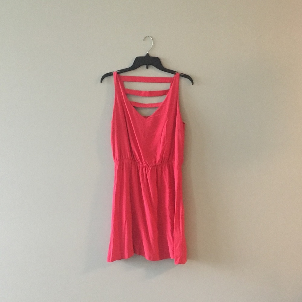 Amanda Uprichard Silk Strappy Back Mini Dress